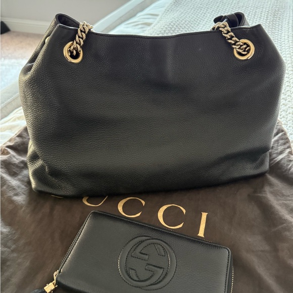 Authentic Gucci Shoulder Soho Bag & Wallet - Picture 2 of 13